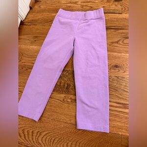 Primary Girls Purple Cropped Leggings Size 7